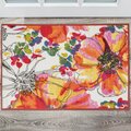 World Rug Gallery Modern Bright Flowers Non-Slip Area Rug 2' x 3' Multi 503MULTI2X3